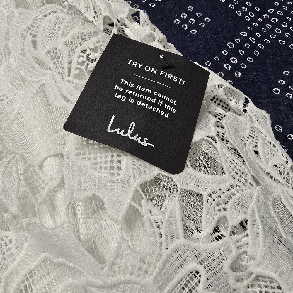 Lulu's White Lace Midi Dress - Picture 11 of 12